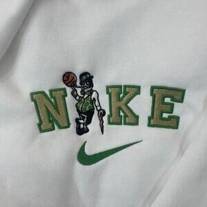 Boston Celtics Embroidered NBA Crewneck Sweatshirt